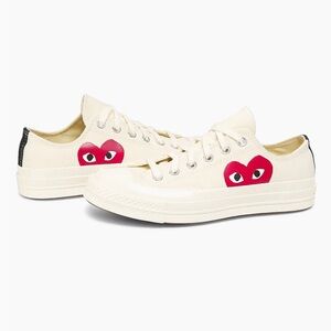 COMME DES GARÇONS Play x CONVERSE | Peek a Boo Low Top Sneakers | 8